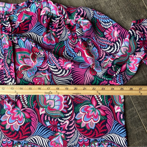 LOFT Pink Paisley Floral Print Long-Sleeve Blouse Top Women’s XL - Picture 6 of 7